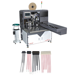 RQ-019全自動插膠殼機(jī)，穿膠殼機(jī)長短線